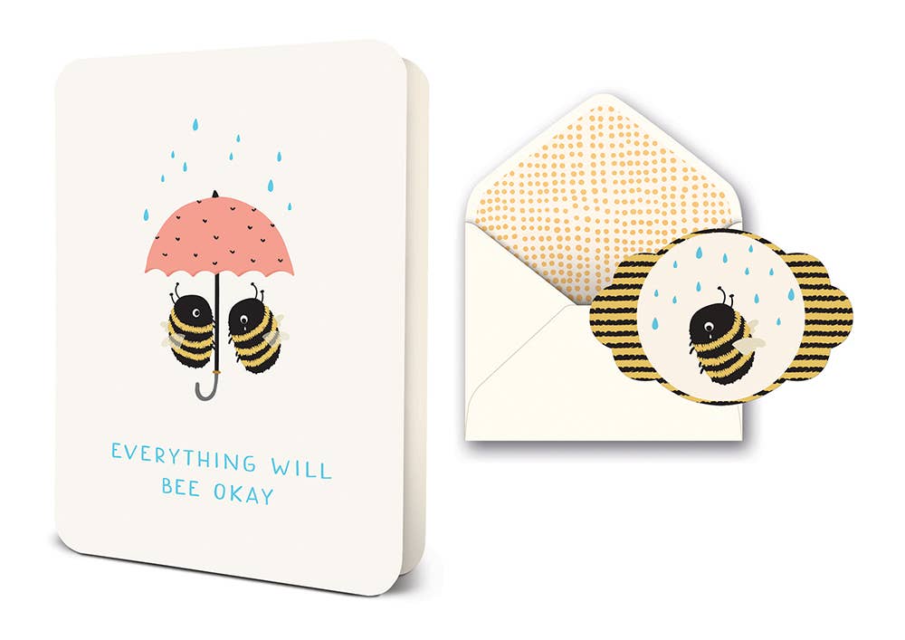 Deluxe Greeting Card | Everything Will Bee Okay