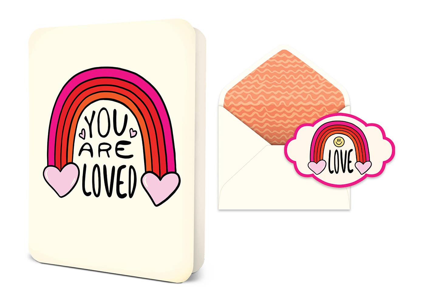 Deluxe Greeting Card | You Are Loved Rainbow