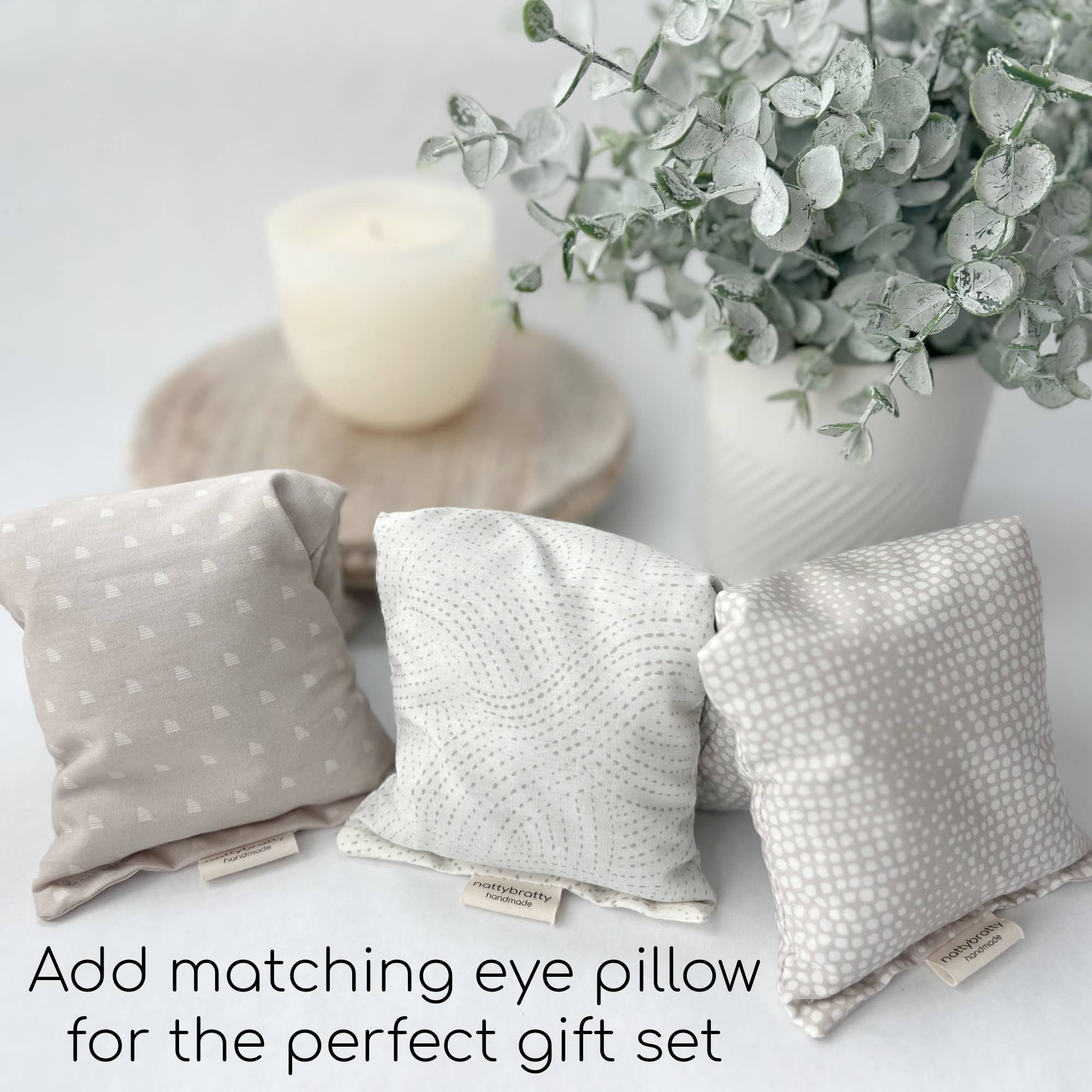 Hot/Cold Therapy Pack - Fresh Neutrals Collection: Curves / Add Handles : w/Lavender