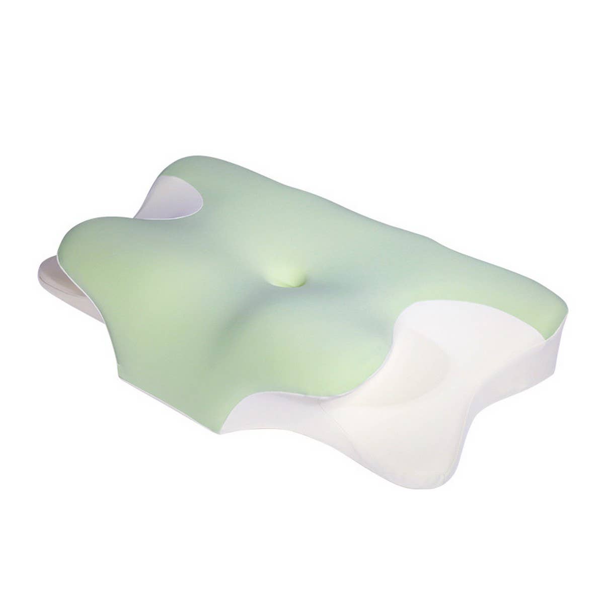 A-Class Memory Foam Neck Pillow with Pillowcase_CWMM8092: LIGHTBLUE / (OS) 1