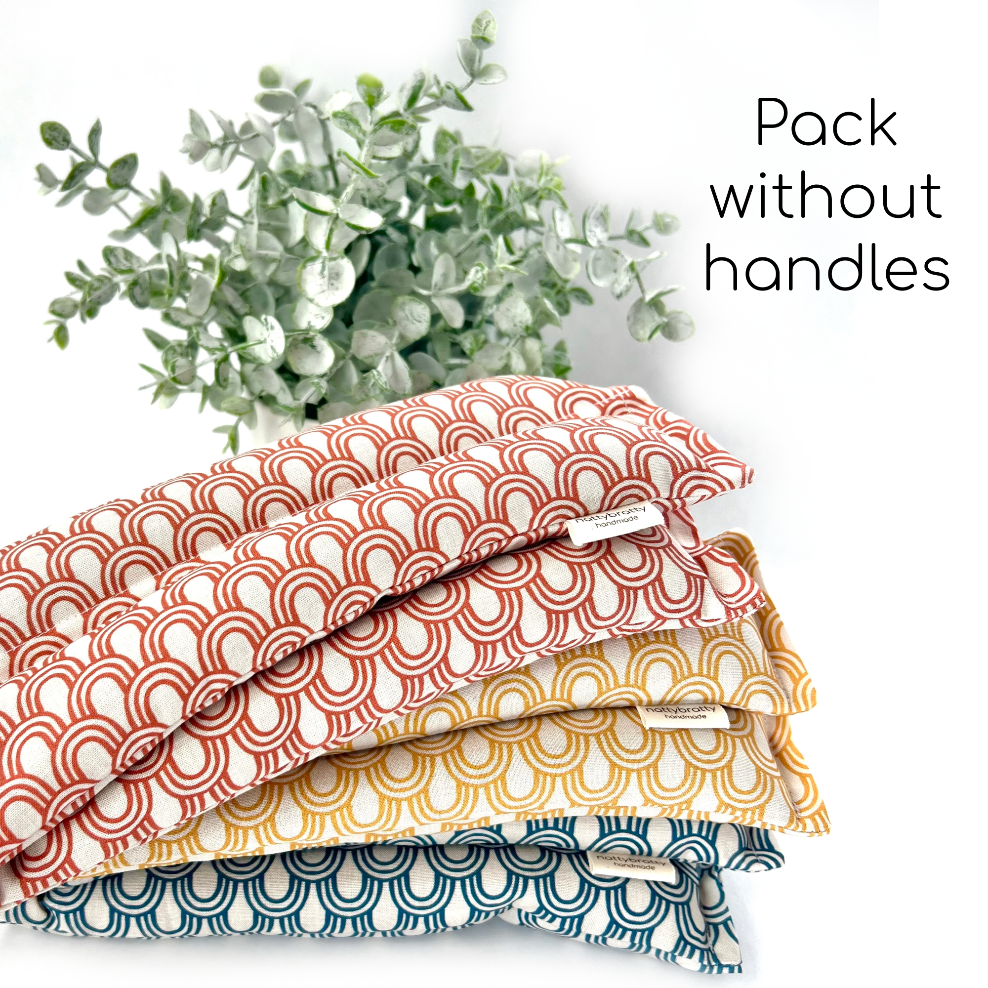 Hot/Cold Therapy Pack - Fresh Neutrals Collection: Curves / Add Handles : w/Lavender
