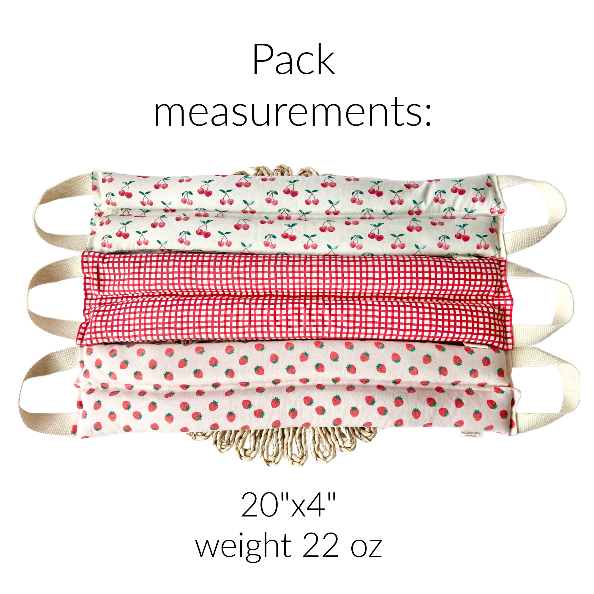 Hot/Cold Therapy Pack - Fresh Neutrals Collection: Curves / Add Handles : w/Lavender