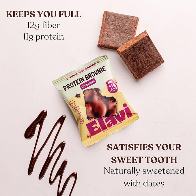 ELAVI Chocolate Fudge Protein Brownies
