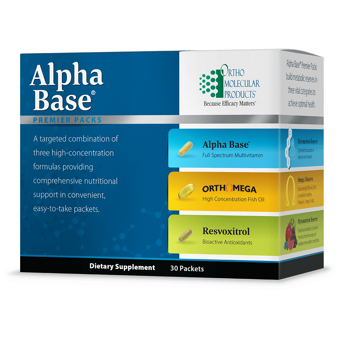 OrthoMolecular | Alpha Base Premier Packs
