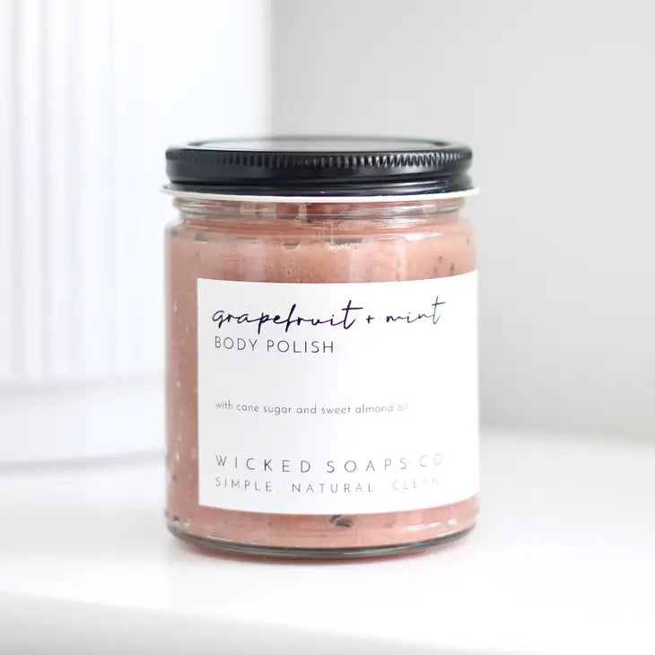 Wicked Soaps Co.| Grapefruit + Mint Body Polish