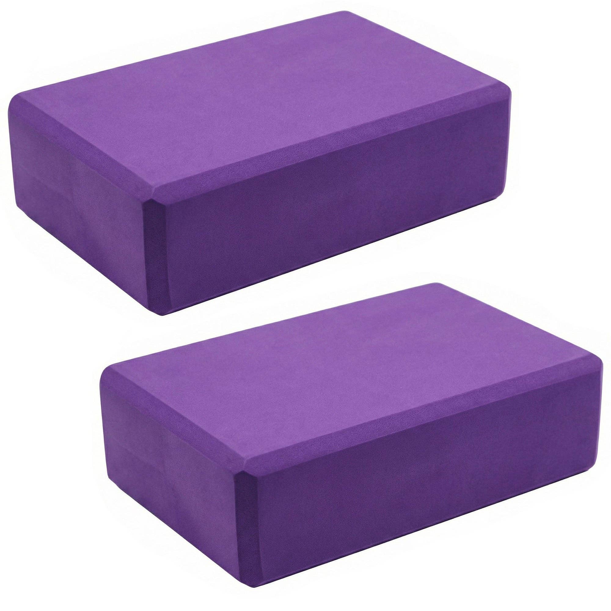 2-PC Yoga Block for Stability Balance and Flexibility Support: Black / One Size Fits Most