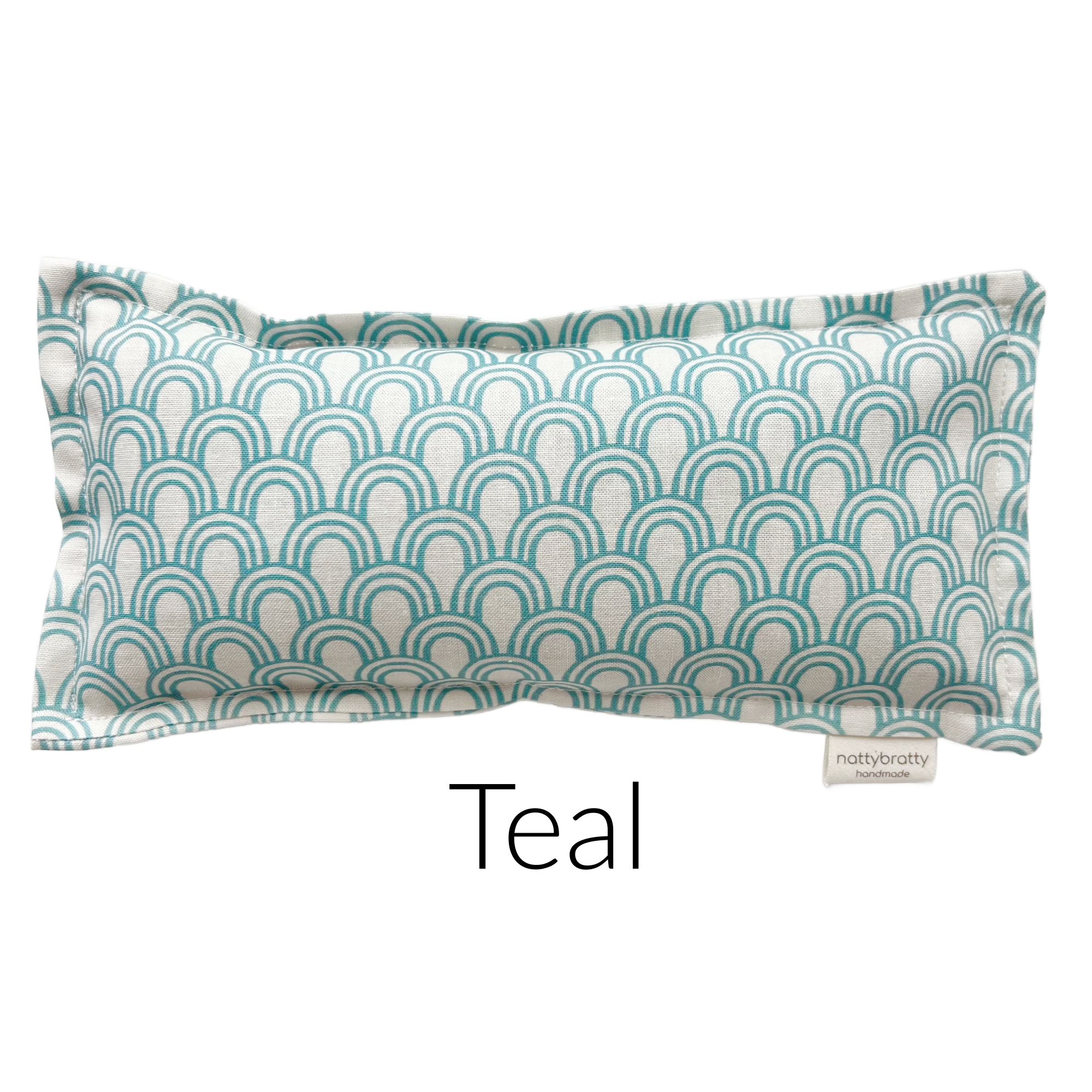 Organic Cotton Eye Pillow - Simple Arcs Collection: Yellow / Scented : Add Lavender