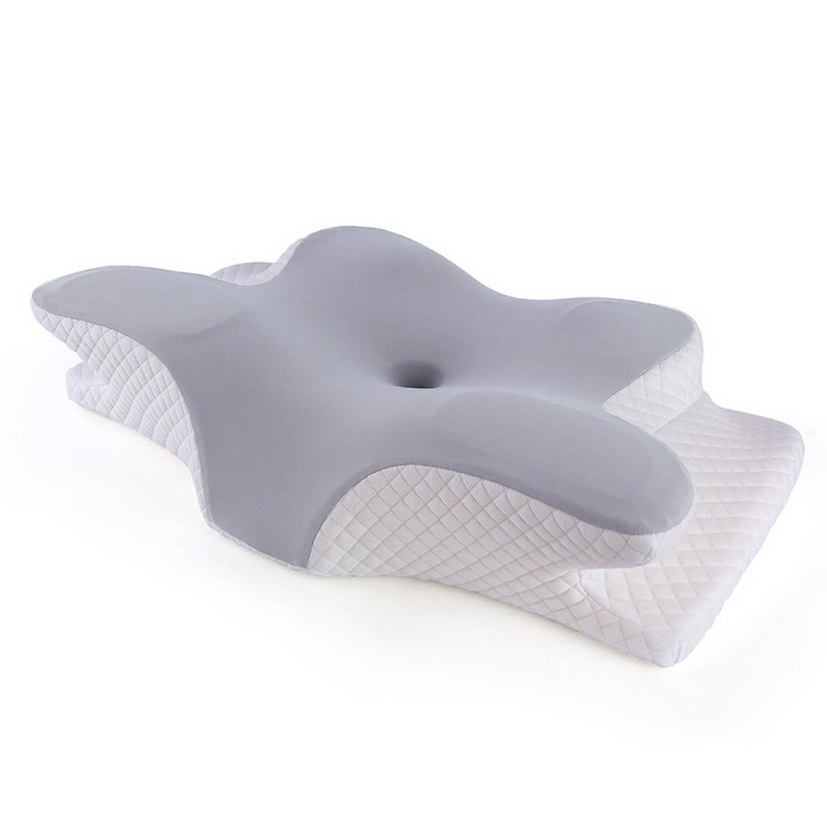 Orthopedic Memory Foam Cervical Pillow_CWMM8078: SKYBLUE / (OS) 1