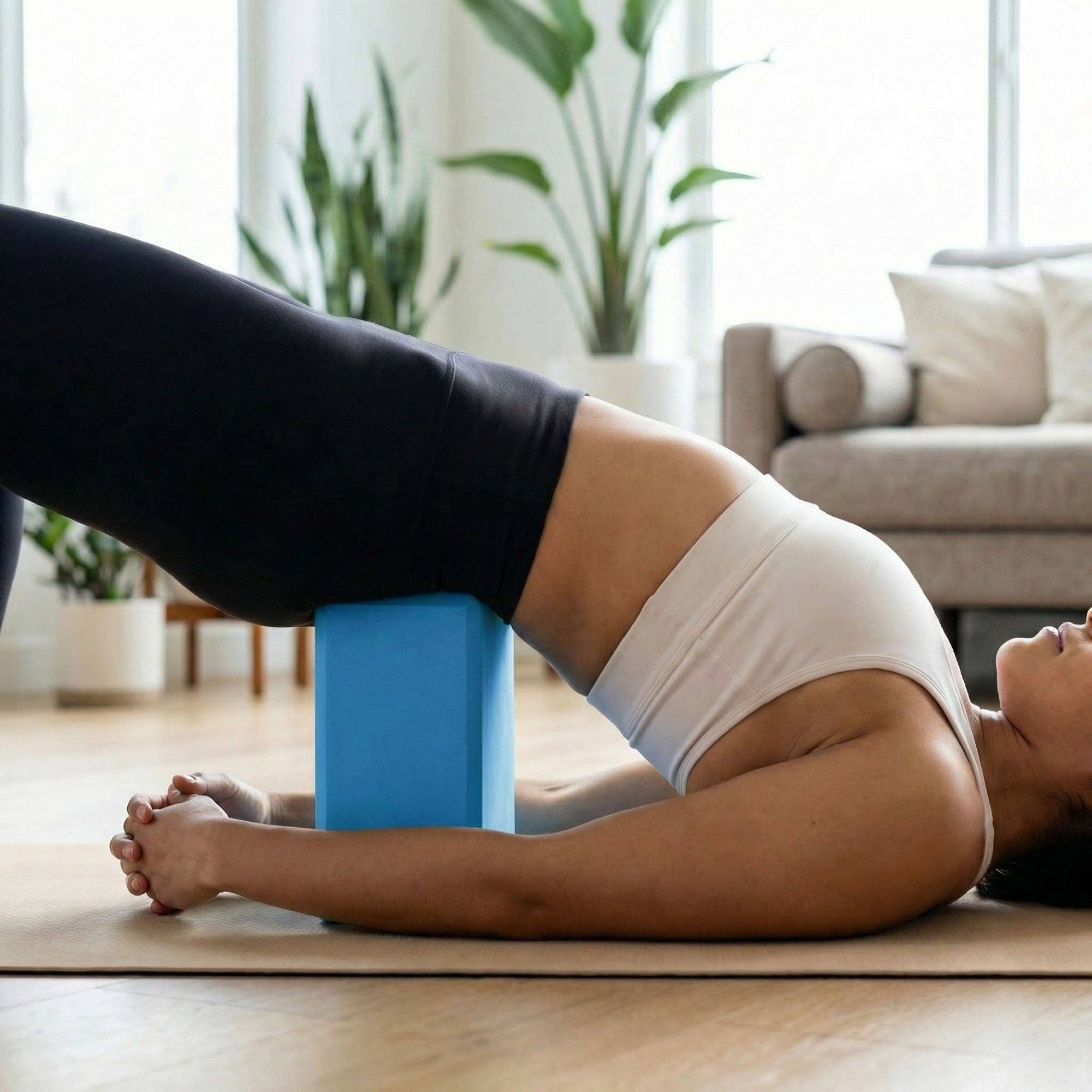 2-PC Yoga Block for Stability Balance and Flexibility Support: Black / One Size Fits Most