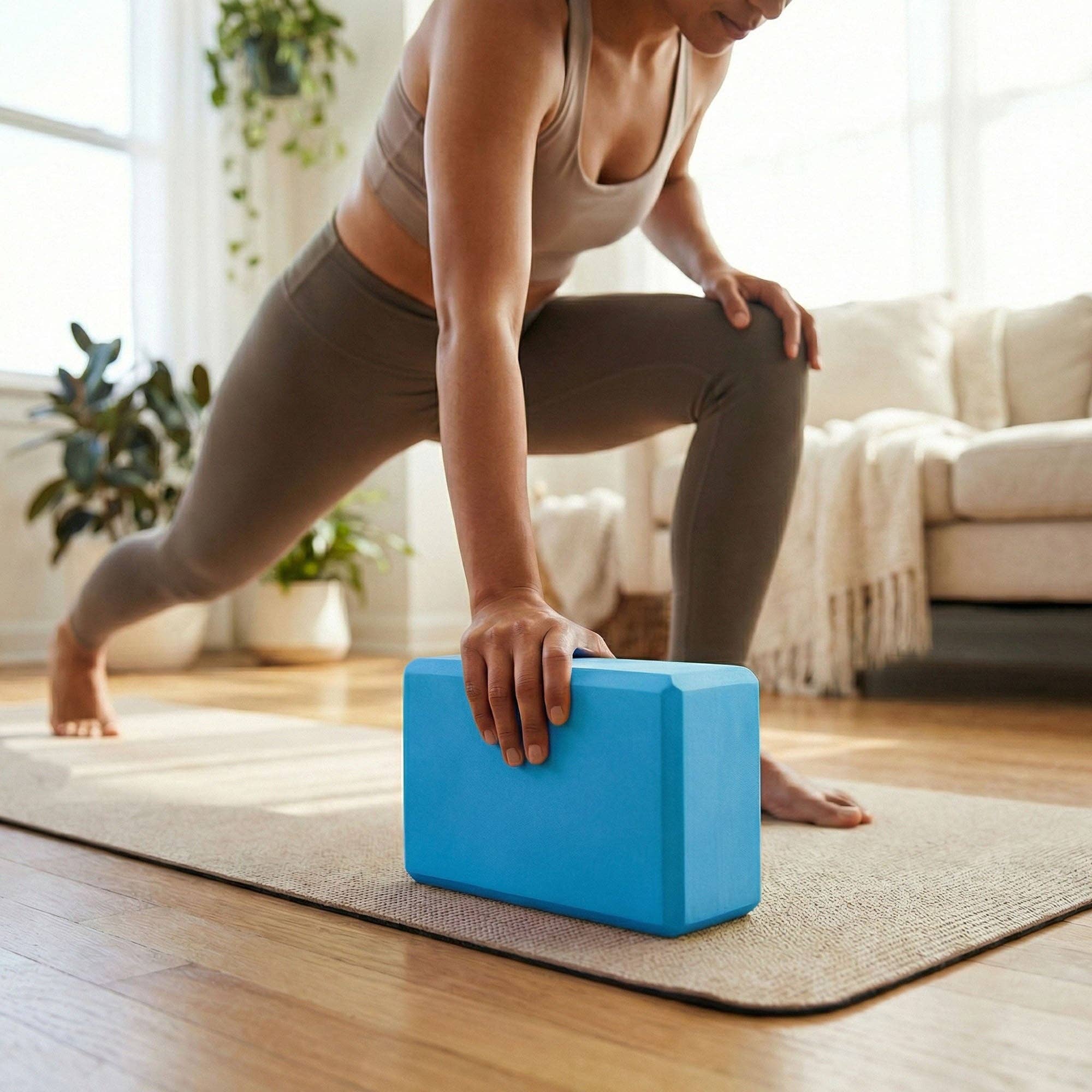 2-PC Yoga Block for Stability Balance and Flexibility Support: Black / One Size Fits Most