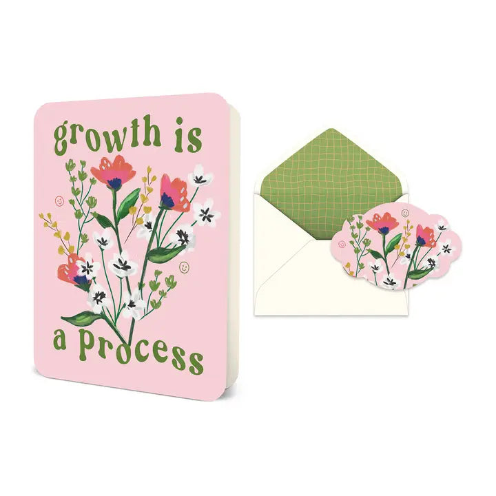 Growth Is A Process Deluxe Greeting Card