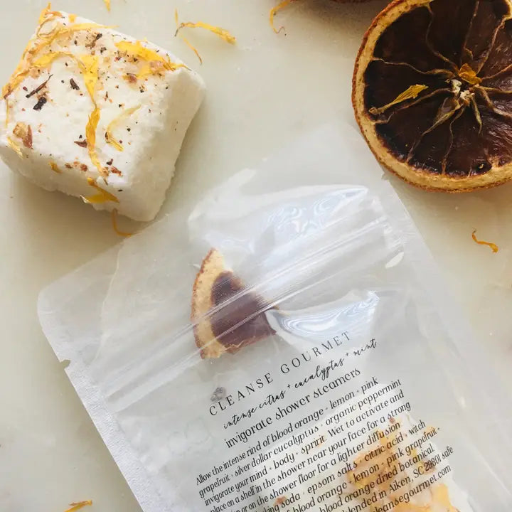 Cleanse Gourmet | Intense Citrus and Mint Shower Steamers