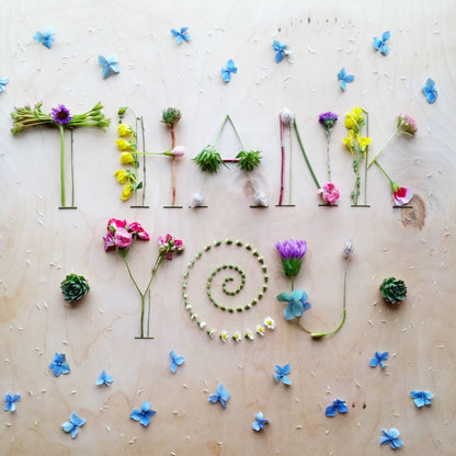 Thank You • Floral Greeting Card • Nature Art Photography