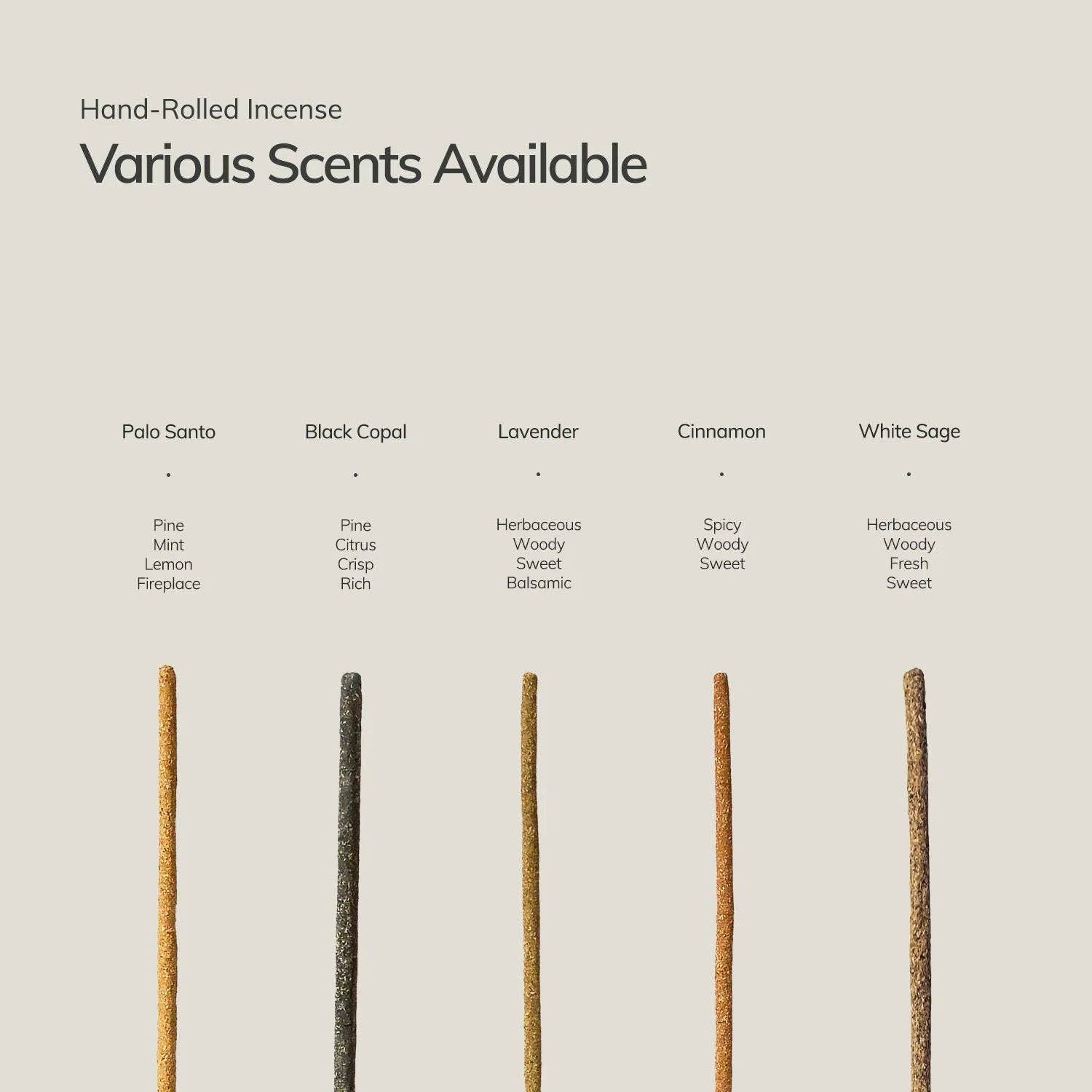 White Sage Incense Sticks – 7 Hand-Rolled Sticks from Peru