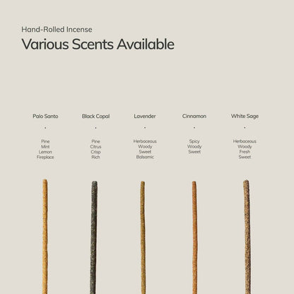 White Sage Incense Sticks – 7 Hand-Rolled Sticks from Peru