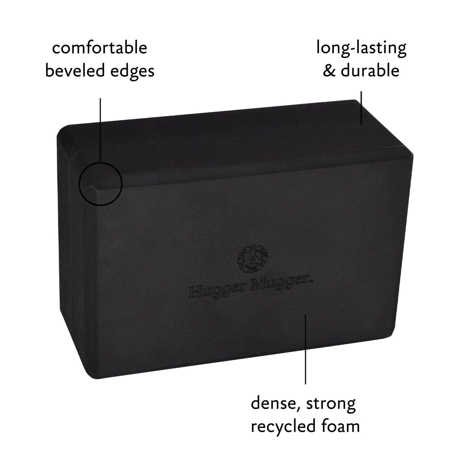 Recycled Foam Yoga Block: 4in