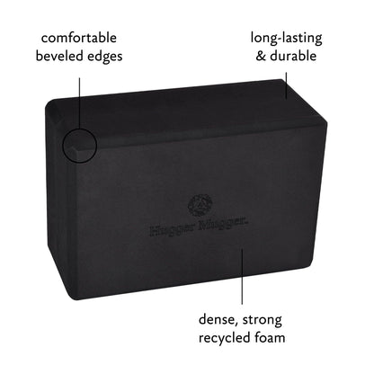 Recycled Foam Yoga Block: 4in