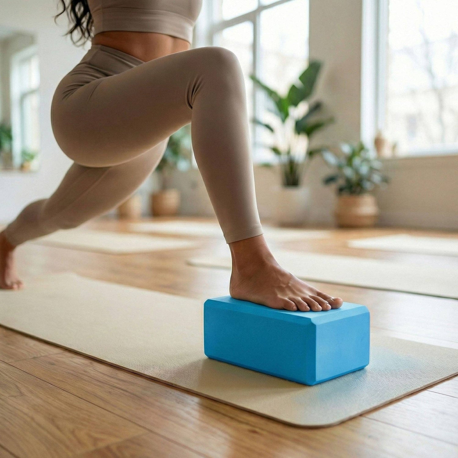 2-PC Yoga Block for Stability Balance and Flexibility Support: Black / One Size Fits Most