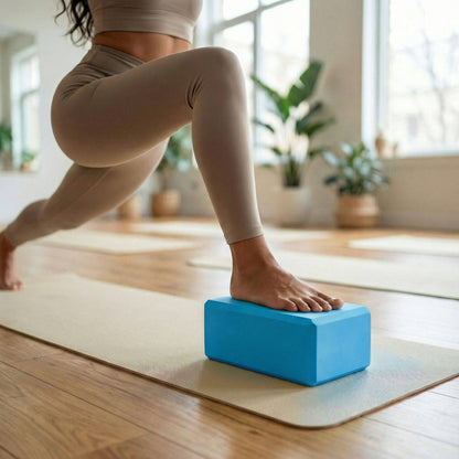 2-PC Yoga Block for Stability Balance and Flexibility Support: Black / One Size Fits Most