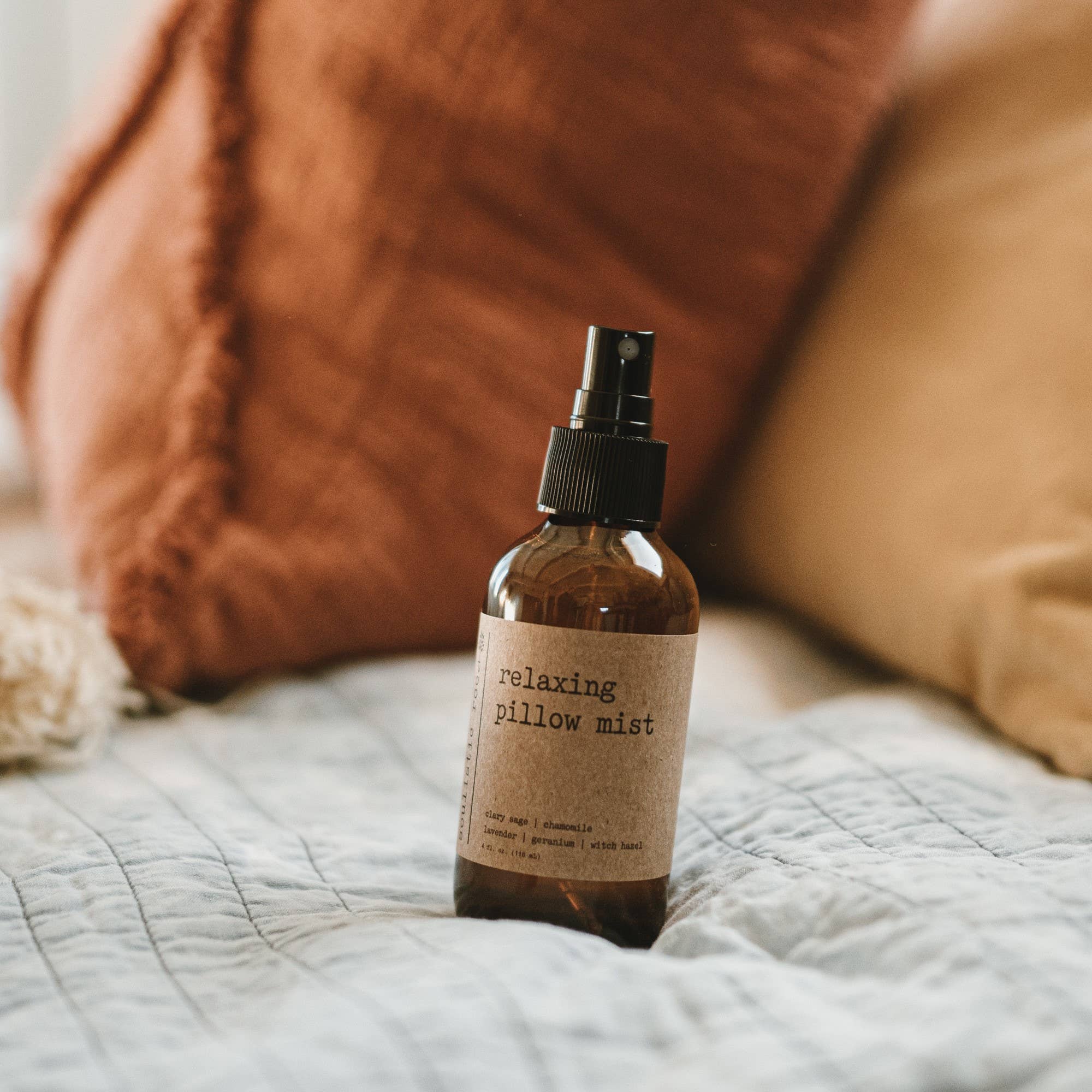 Relaxing Pillow Spray | Sleep &amp; Linen Spray w/ Essential Oil: Amethyst Infused / 2 oz