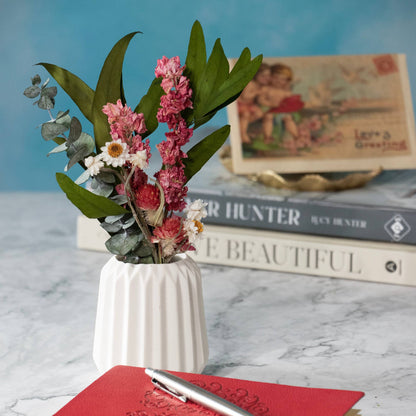 Eucalyptus &amp; Pink Larkspur Mini Bouquet 