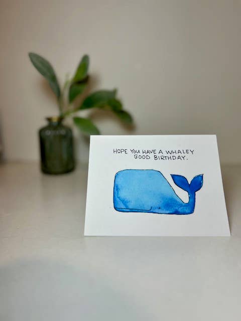 Birthday Card - Whale