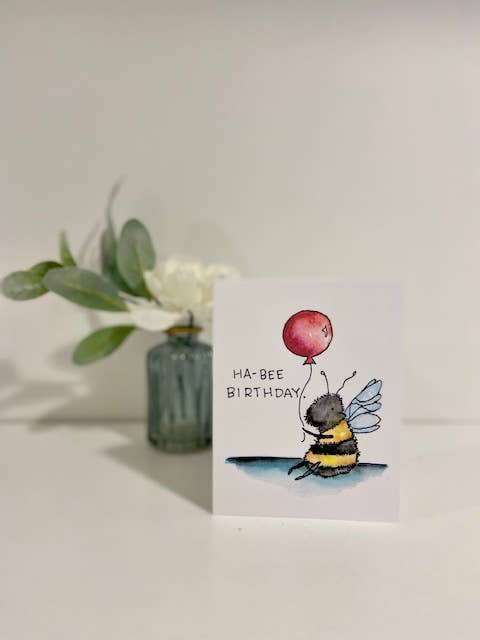 Birthday Card - Bee