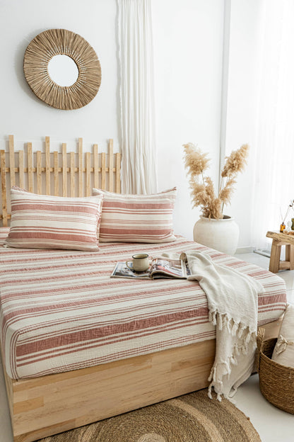 Organic Cotton Muslin Flat Sheet | Soft Breathable Cotton Top Sheet: Queen / Ivory
