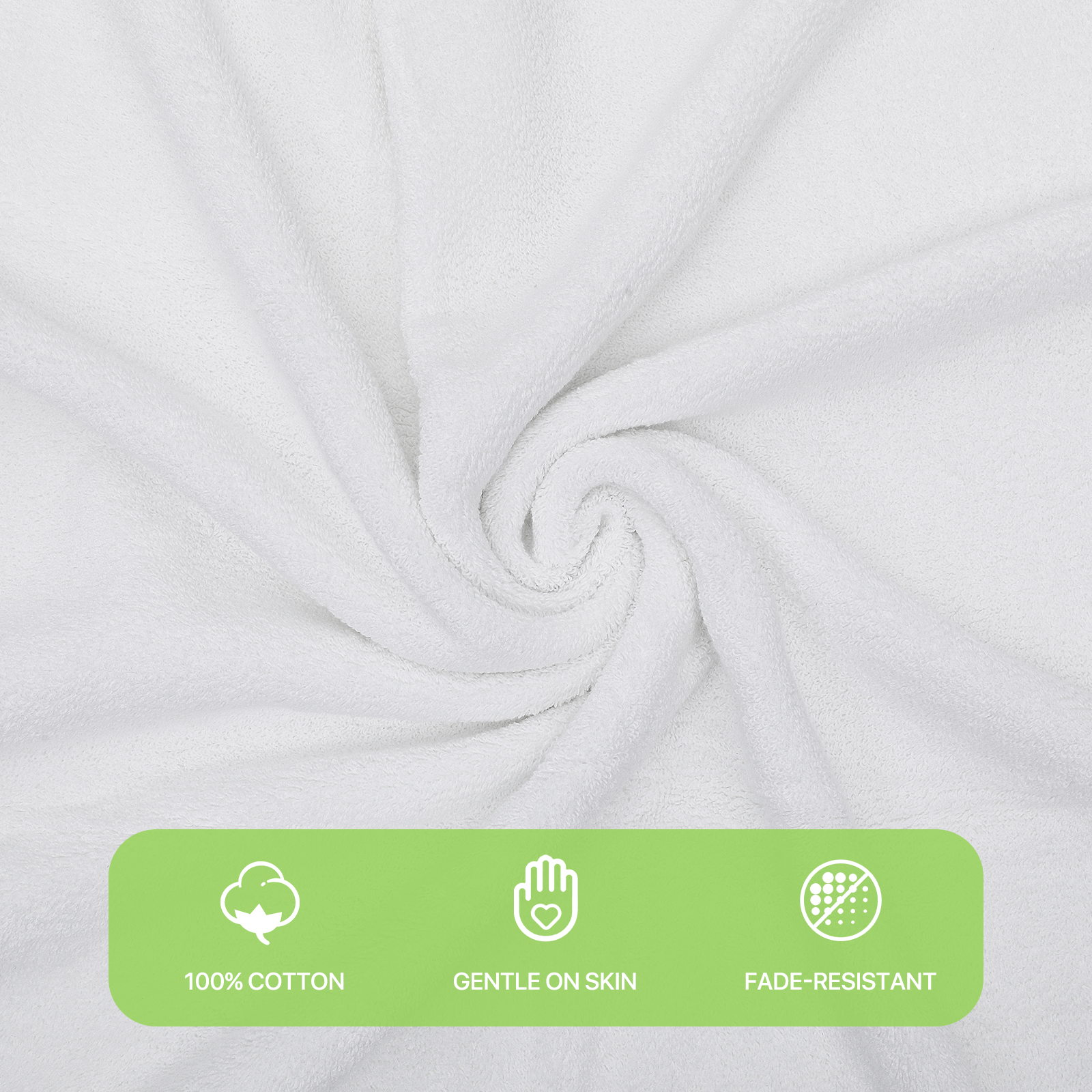 Cotton Bath Towel 26x52 Hotel Spa 12 Pack 700 GSM Soft White: Pack of 6 Cotton Towel (26x52)