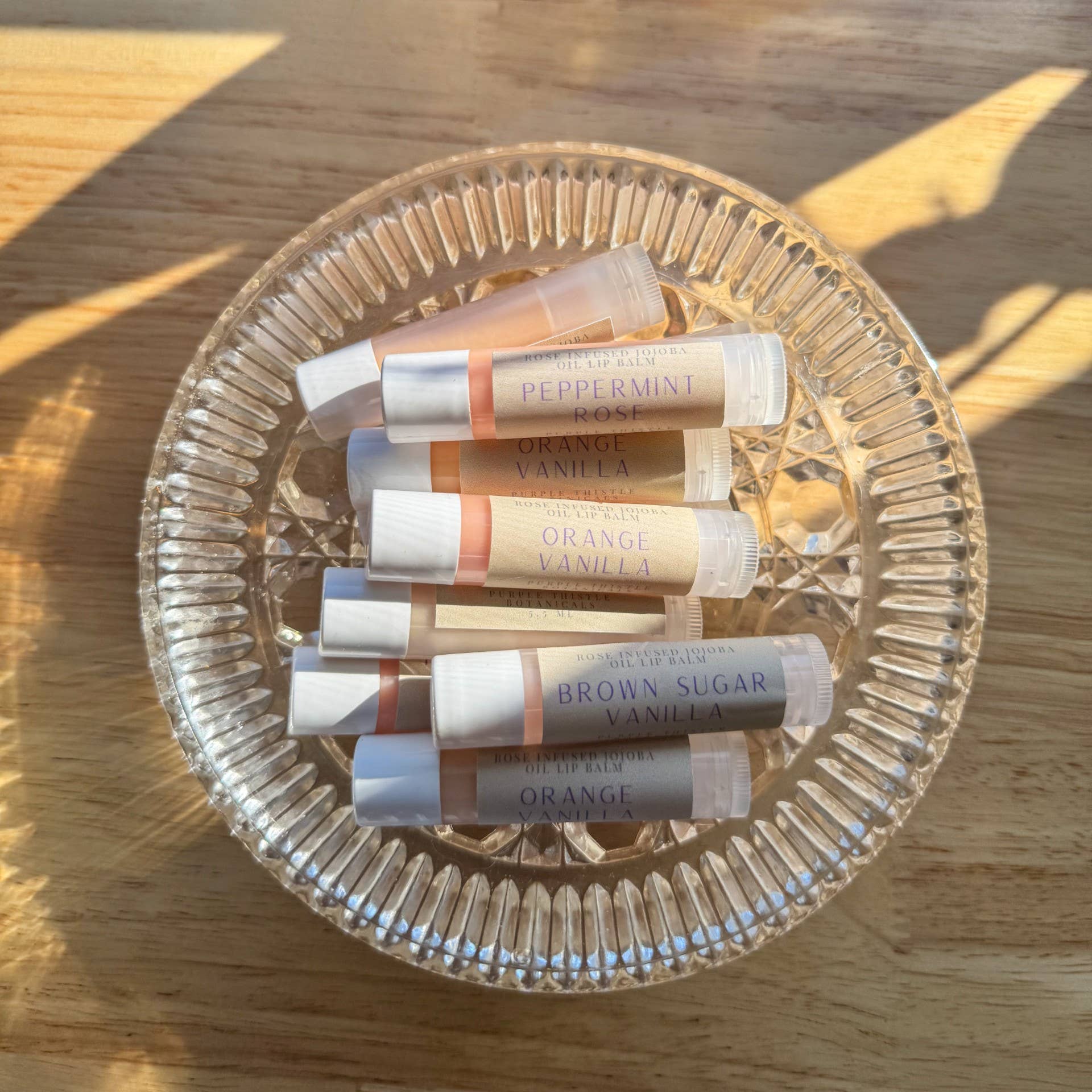 Cocoa Butter Lip Balm: Peppermint Rose / Tube