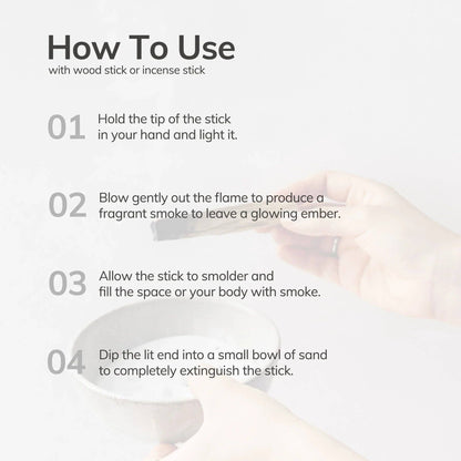 White Sage Incense Sticks – 7 Hand-Rolled Sticks from Peru