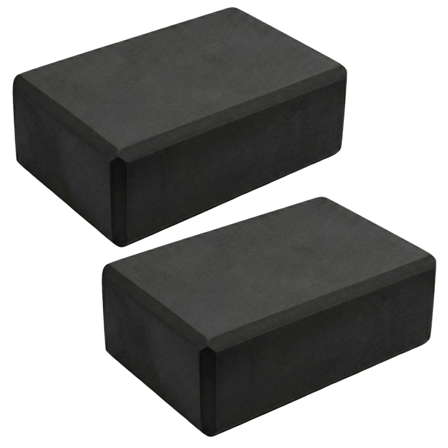 2-PC Yoga Block for Stability Balance and Flexibility Support: Black / One Size Fits Most