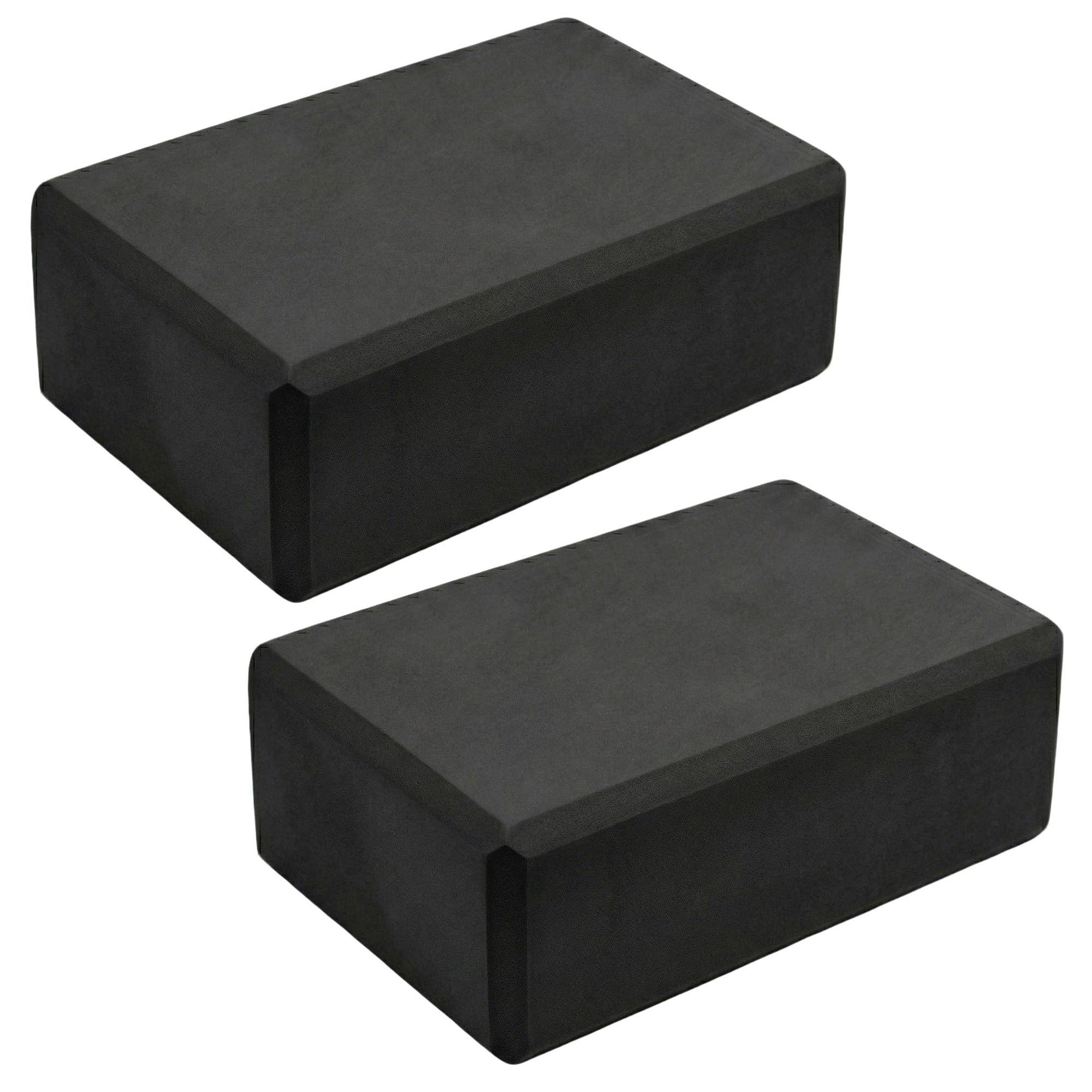 2-PC Yoga Block for Stability Balance and Flexibility Support: Black / One Size Fits Most