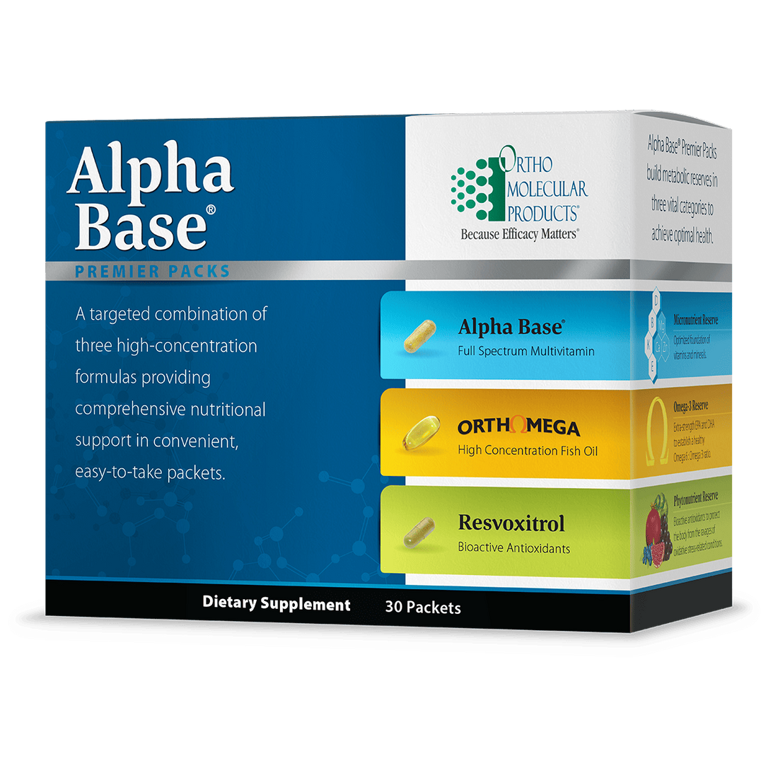 OrthoMolecular | Alpha Base Premier Packs