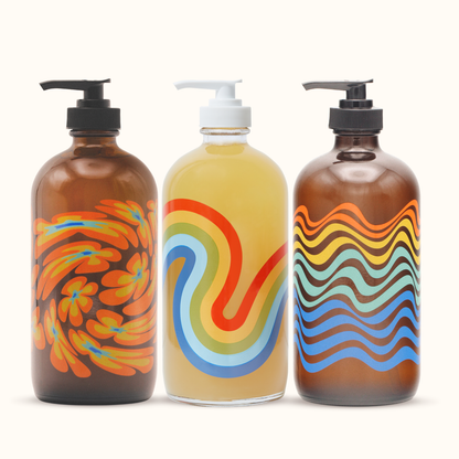 Mind &amp; Body Wash 16oz Refillable Glass Mixed Case