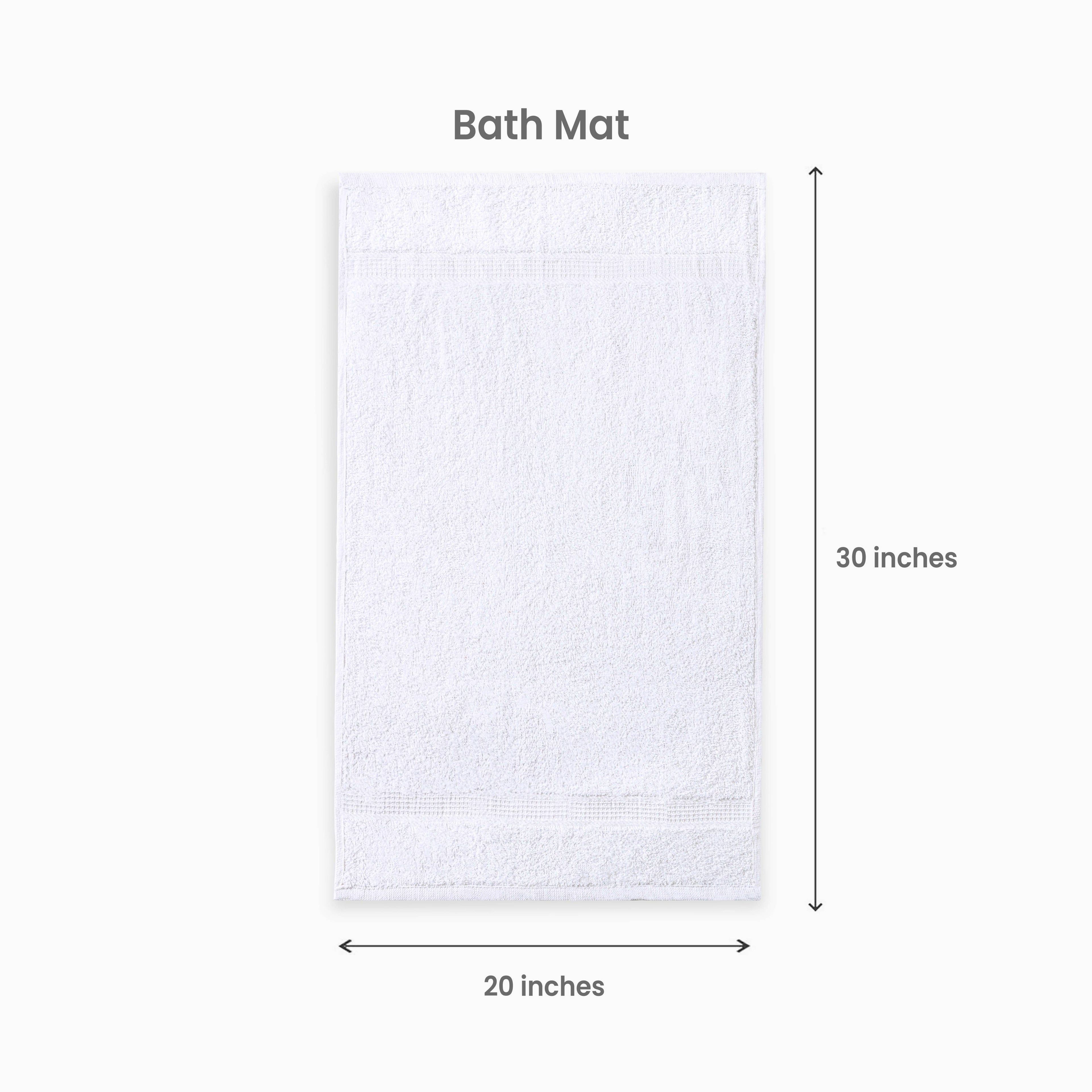 Cotton Bath Towel 26x52 Hotel Spa 12 Pack 700 GSM Soft White: Pack of 6 Cotton Towel (26x52)