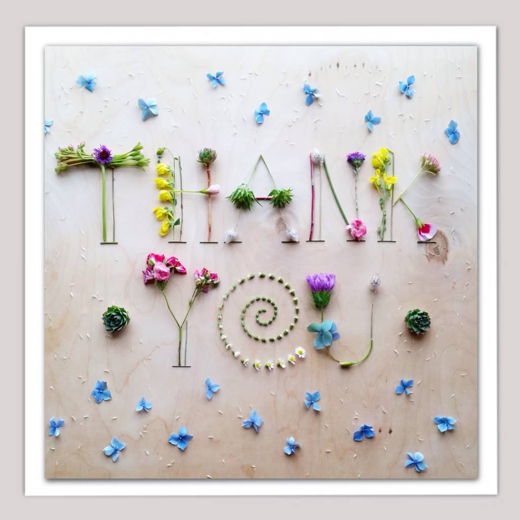 Thank You • Floral Greeting Card • Nature Art Photography