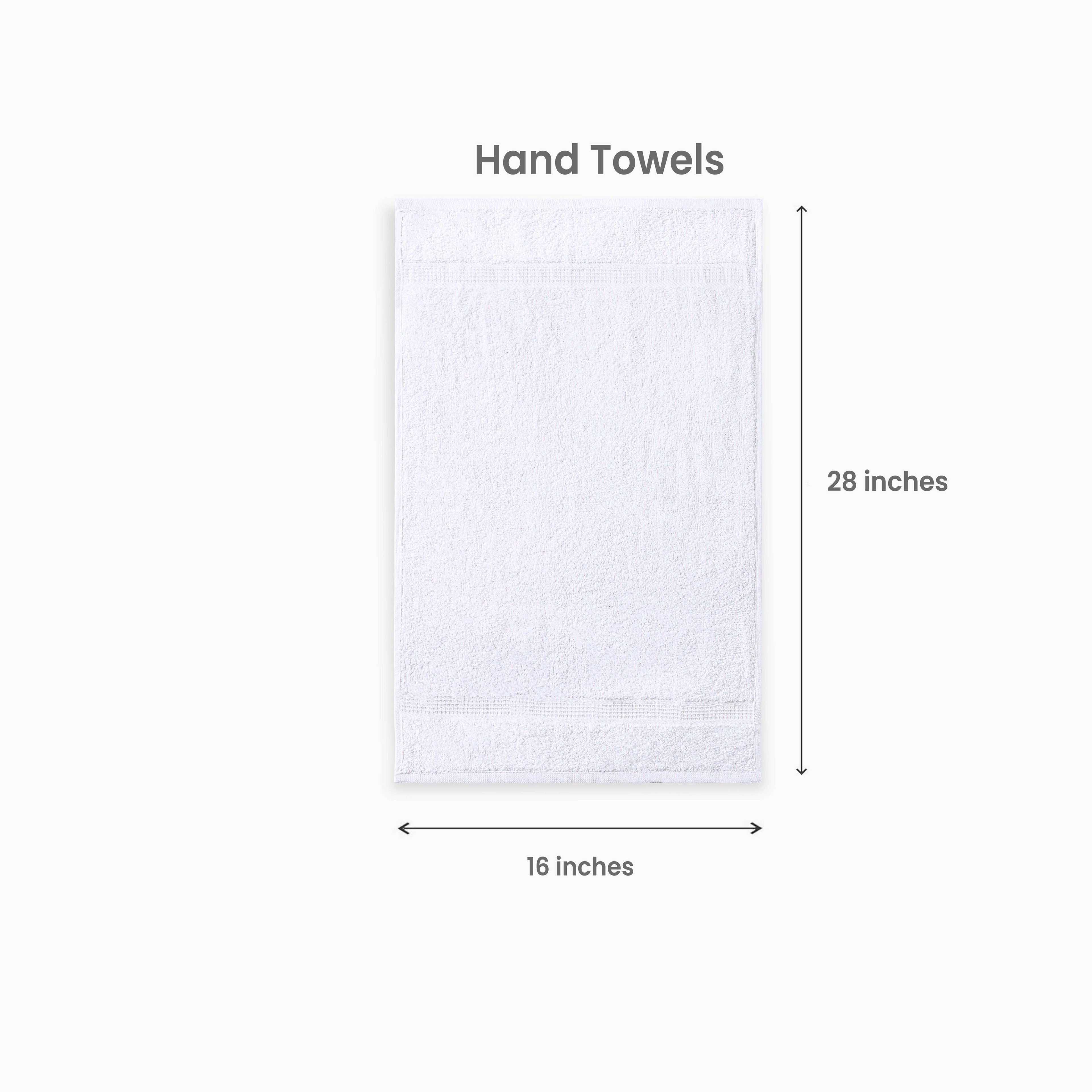 Cotton Bath Towel 26x52 Hotel Spa 12 Pack 700 GSM Soft White: Pack of 6 Cotton Towel (26x52)