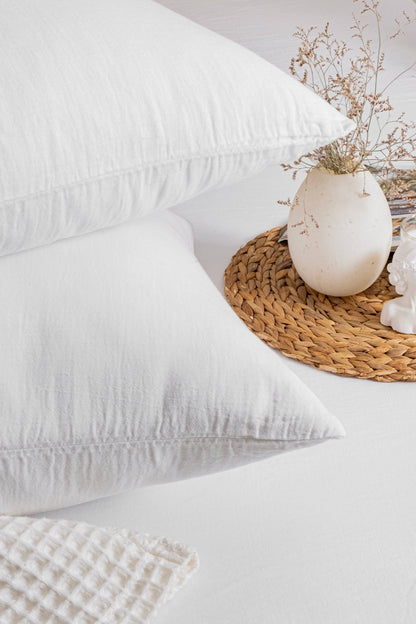 Organic Cotton Muslin Flat Sheet | Soft Breathable Cotton Top Sheet: Queen / Ivory