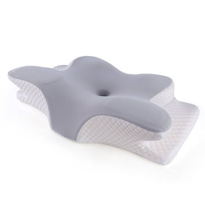 Orthopedic Memory Foam Cervical Pillow_CWMM8078: SKYBLUE / (OS) 1