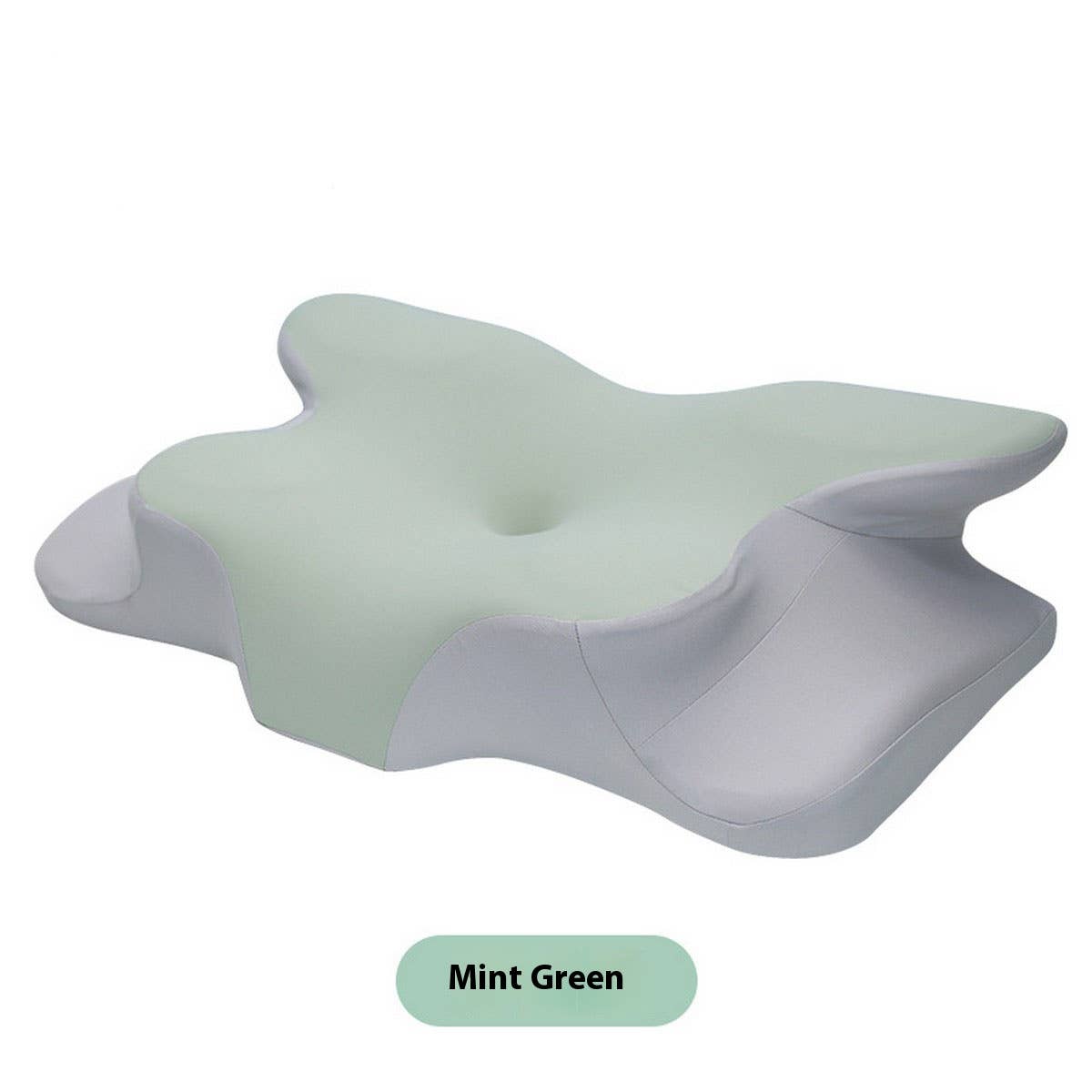 Orthopedic Memory Foam Cervical Pillow_CWMM8078: SKYBLUE / (OS) 1