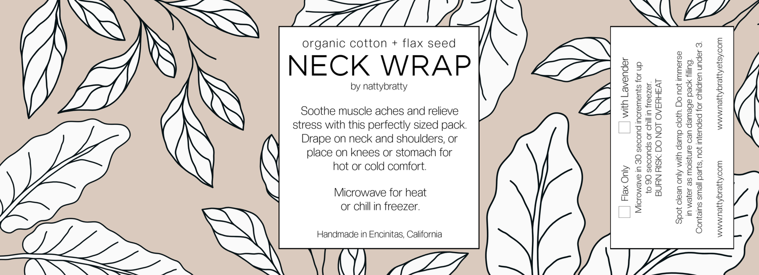 Hot/Cold Therapy Pack - Fresh Neutrals Collection: Curves / Add Handles : w/Lavender