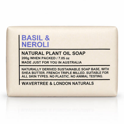 Wavertree &amp; London Naturals Soap bar -  Basil &amp; Neroli