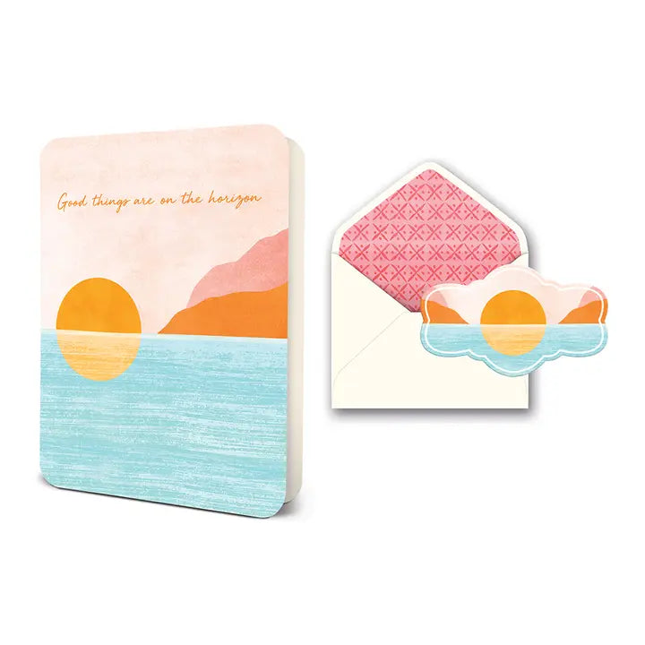 Good Things On the Horizon Deluxe Greeting Card