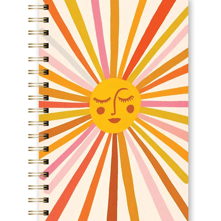 Spiral Notebook Retro Sunshine