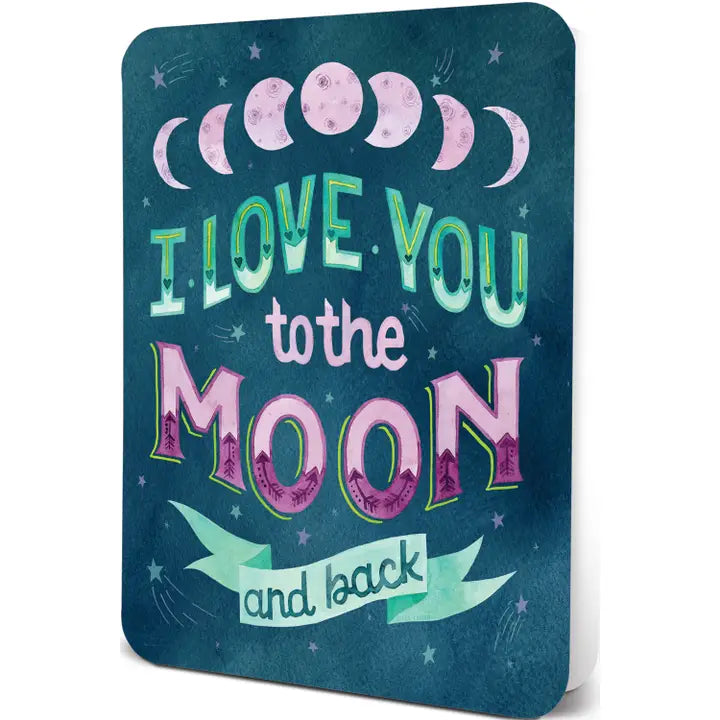 To the Moon and Back Deluxe Greeting Card